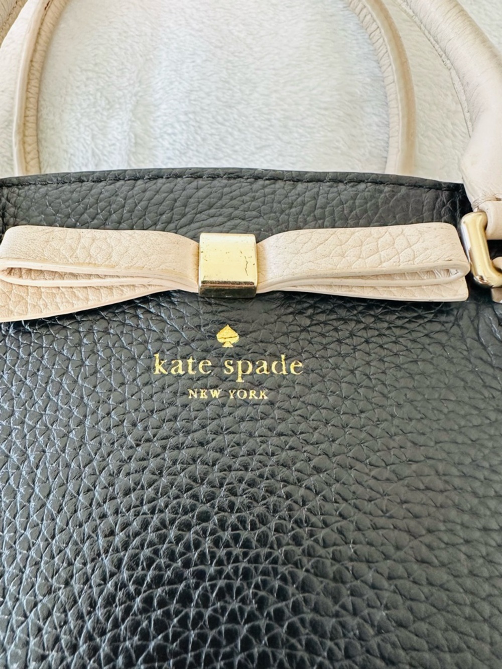 Kate Spade New York Henderson Street Sawyer Satchel Bag In Black/ Pumice Color - Picture 7 of 15